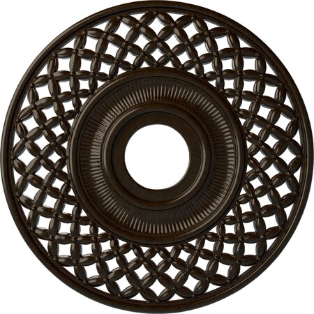 Ekena Millwork Robin Ceiling Medallion (Fits Canopies up to 6 1/4"), 22 1/4"OD x 4 3/4"ID x 1 1/4"P, Bronze CM22RBBZS